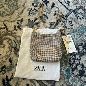 Zara Rhinestone Shoulder Bag